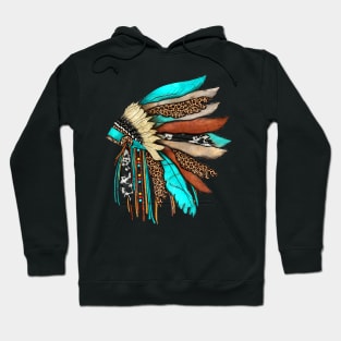 Native American Indian Headdress Costume Jewelry Decor Hoodie